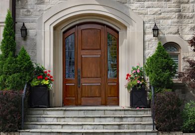 An elegant entrance to a home is incomplete without a beautiful door, like the one pictures here.